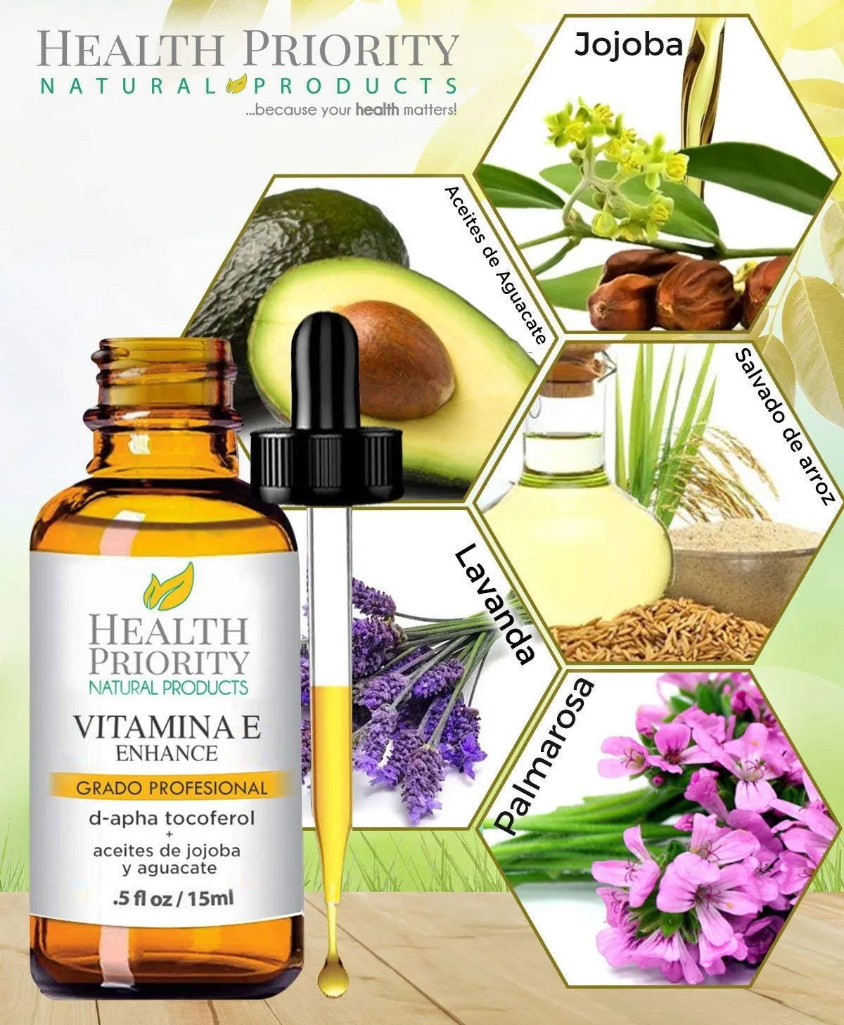 Aceite De Vitamina E Orgnico : 100% Natural : Para Rostro Y Piel Y Mejor Que En