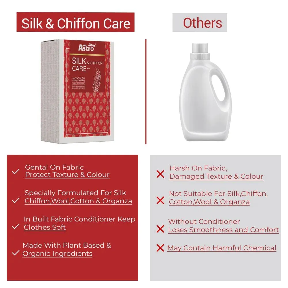 Astro Plus  Silk Chiffon Care Washing Liquid | Delicate Detergent for Silk Saree & Clothes Wash At Home