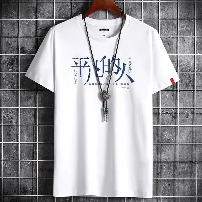 Camiseta de Anime - harajuku Estilo de Shibuya (Toquio) - Acompanhado com Colar