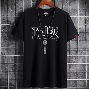 Camiseta de Anime - harajuku Estilo de Shibuya (Toquio) - Acompanhado com Colar