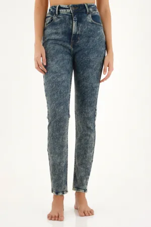 Jean azul tipo Jegging para mujer