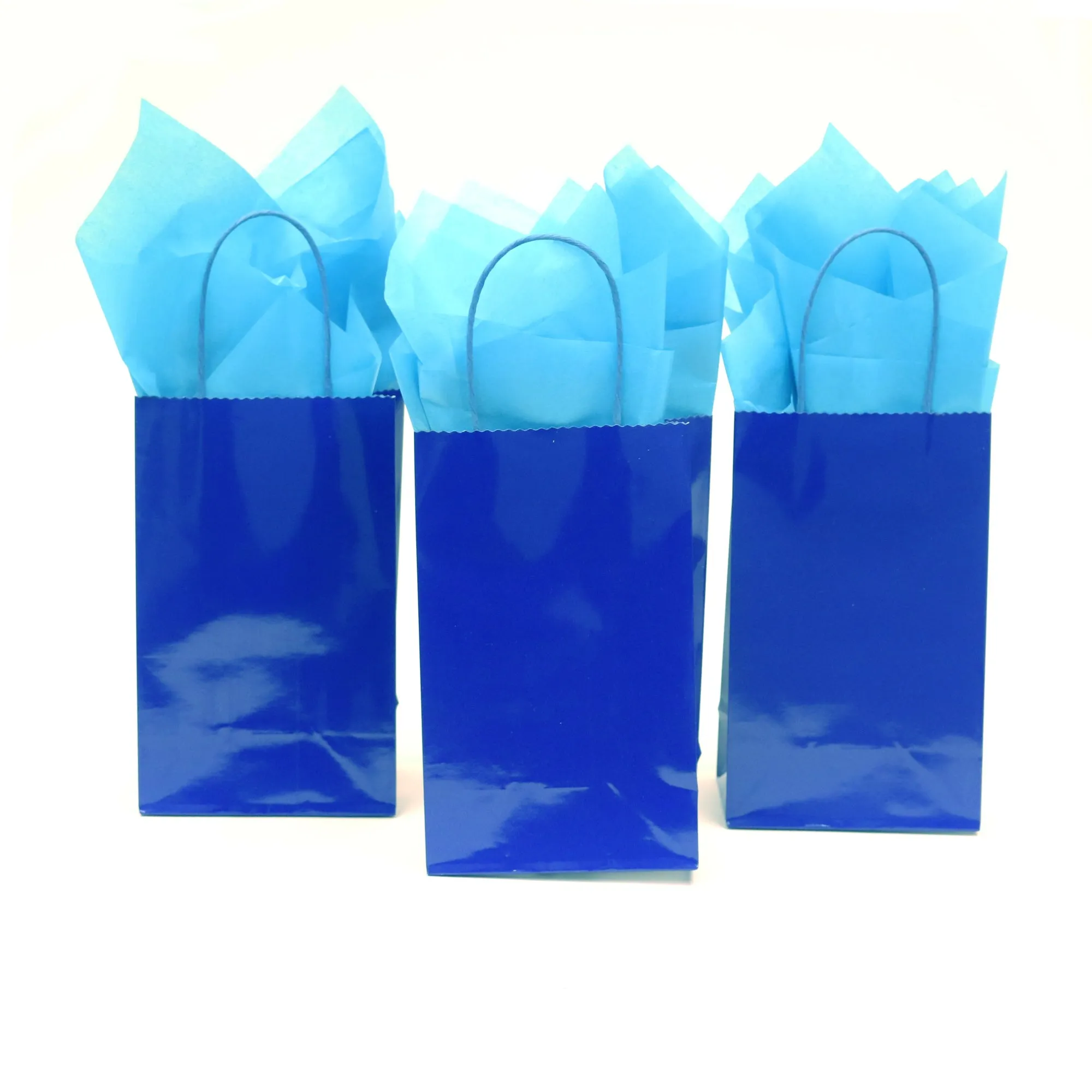 Narrow Medium Royal Blue Gift Bag