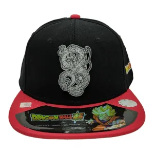 New Arrival Kndit Caps Gorra Negra Con Roja Placa Plateada Mate Shenlong Dragon Ball