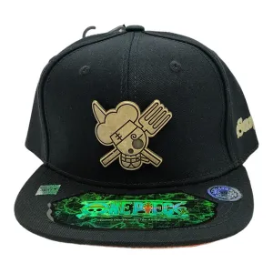 New Arrival Kndit Caps Gorra Negra Placa Bronce Sanji One Piece