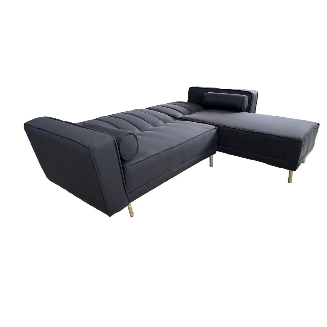 Sofa en L Cama  Luxury Tela Plomo