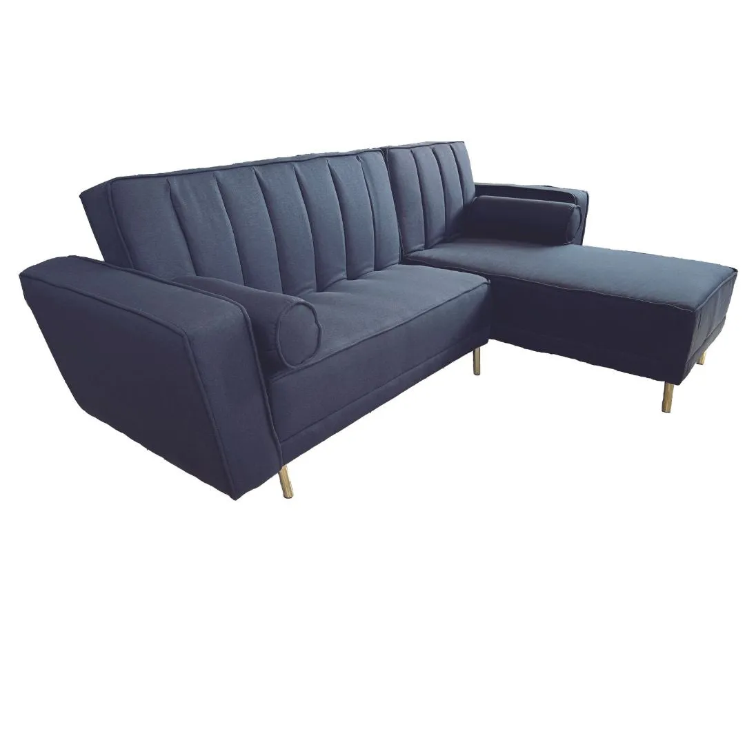 Sofa en L Cama  Luxury Tela Plomo