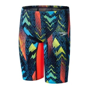 Speedo Junior Boys Printed Endurance  High Waisted Jammer