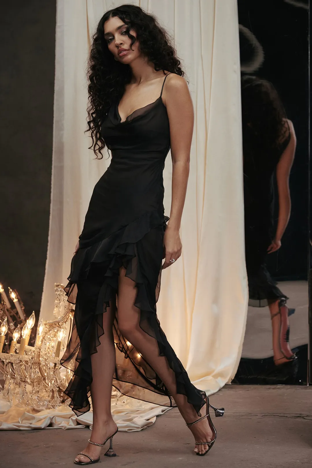 Vestido Longo Preto Para Festas Modelo Malila